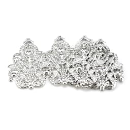10/30/50pcs Wholesale Filigree crafts Hollow Embellishments Findings Jewelry Accessories Bronze Tone ornaments 35mm 48mm
