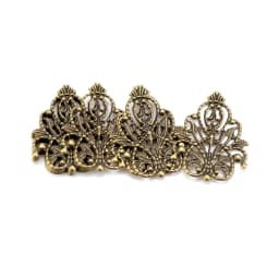 10/30/50pcs Wholesale Filigree crafts Hollow Embellishments Findings Jewelry Accessories Bronze Tone ornaments 35mm 48mm