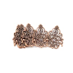 10/30/50pcs Wholesale Filigree crafts Hollow Embellishments Findings Jewelry Accessories Bronze Tone ornaments 35mm 48mm