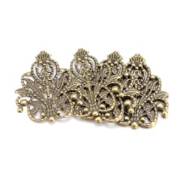 10/30/50pcs Wholesale Filigree crafts Hollow Embellishments Findings Jewelry Accessories Bronze Tone ornaments 35mm 48mm