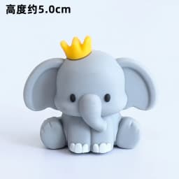 1pcs Jungle Party Cake Topper Safari Animals Figures Toys Picks Wild Jungle Animals Theme Baby Shower Happy Birthday Cake Decor