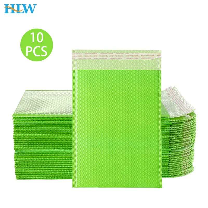 10pcs/lot Bubble Mailers Poly Bubble Mailer Self Seal Padded Envelopes Gift Bags Colorful Packaging Envelope Bags For Book