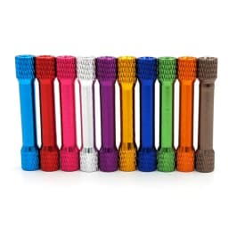 10pcs M3 Aluminum Spacer M3*15/20/25/28/30/35 Double Head Knurled Aluminum Alloy Standoff Spacer Pillar for RC Multicolor