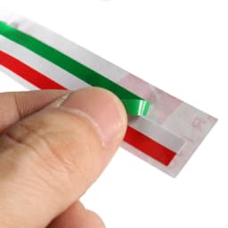 Car Bike Body PVC Italian Italy Flag Sticker Strip DIY Decal Badge Bright Color 40* 1.5cm Removeable Car Stickers And Decals