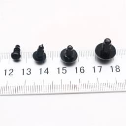 6-18mm Black Plastic Eye For Craft Doll Decoration Accessories Safety Eyes Amigurumi For Toy Animal Eye Doll Toys 50/100pcs