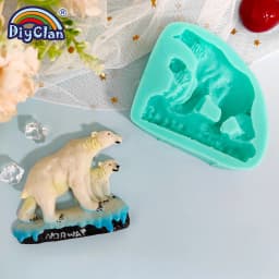 Cute Mini Bear Silicone Mold Fondant Cupcake Chocolate Biscuit Sugarcraft Kitchen Baking Cake Decorating Tools DIY Epoxy Mould
