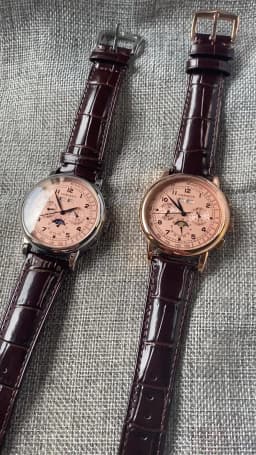 Corgeut Green/Pink/White/Black/Blue 42mm Multifunctional ST1655 Polished Automatic Men's Wristwatch Leather Strap