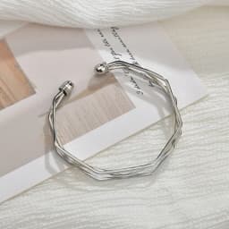 Korean Version Of The Simple Same Style Three-layer Irregular Geometric Bracelet Opening Adjustable Bracelet Jewelry Wholesale