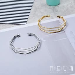 Korean Version Of The Simple Same Style Three-layer Irregular Geometric Bracelet Opening Adjustable Bracelet Jewelry Wholesale