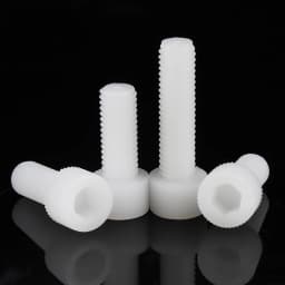 5~50pcs M3 M4 M5 M6 M8 M10 M12 White Nylon Hex Socket Head Cap Screws Plastic Allen Bolts Screw for Heat/ Electricity Insulation