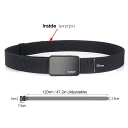 VATLTY 2022 Stretch Belt for Men Zinc Alloy Quick Release Pluggable Buckle Trousers Belt Tooling Unisex Elastic Waistband Straps