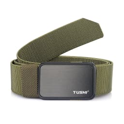 VATLTY 2022 Stretch Belt for Men Zinc Alloy Quick Release Pluggable Buckle Trousers Belt Tooling Unisex Elastic Waistband Straps