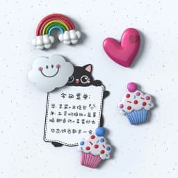Rainbow Cloud Heart Pastry Fridge Magnet Crystal Epoxy Resin Mold Pendant Silicone Mould DIY Crafts Decoration Casting Tool