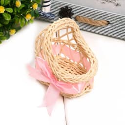 10/20Pcs Baby Shower Decoration Gifts For Guests Mini Woven Flower Basket Chocolate Candy Box Birthday Kids Newborn Party Favors
