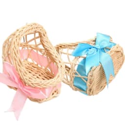 10/20Pcs Baby Shower Decoration Gifts For Guests Mini Woven Flower Basket Chocolate Candy Box Birthday Kids Newborn Party Favors