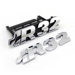 1999-2008 GOLF 4 Golf 5 Gloss Schwarz VW Golf R32 Vorne Grill Abzeichen Emblem R32 Boot Logo Aufkleber