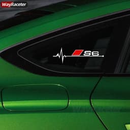 2 Pcs Car Window Sticker Graphics Body Reflective Vinyl Decal For Audi A1 A2 A3 A4 A5 A6 A7 A8 Q2 Q3 Q4 Q5 Q6 Q7 Q8 TT SQ2 S6
