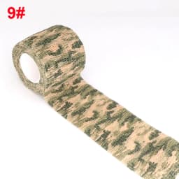 2.5/5/7.5/10cm Camouflage Sport Elastic Wrap Tape Hunt Disguise Bandage Knee Finger Wrist Ankle DIY Self Adhesive Bands