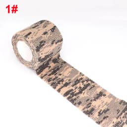 2.5/5/7.5/10cm Camouflage Sport Elastic Wrap Tape Hunt Disguise Bandage Knee Finger Wrist Ankle DIY Self Adhesive Bands