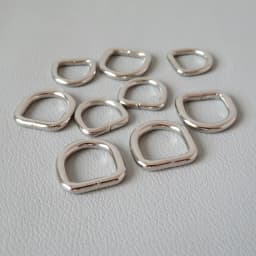 10mm 12mm 15mm 20mm 25mm 32mm Metal D Rings Buckle For Bag Backpack Straps Belt Pet Cat Dog Collar Clasp DIY Sewing Accessory