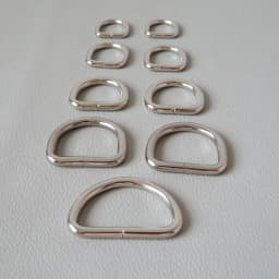 10mm 12mm 15mm 20mm 25mm 32mm Metal D Rings Buckle For Bag Backpack Straps Belt Pet Cat Dog Collar Clasp DIY Sewing Accessory
