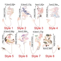 Hot Chinese Style Metal Bookmark Tassel Pendant Retro Book Clip Pagination Mark School Office Supplies Stationery Student Gift
