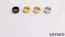 NIBASTAR Simple Stainless Steel Women 10mm Ring Shining Crystal Wedding Promise Jewelry Accessories Wholesale Retail