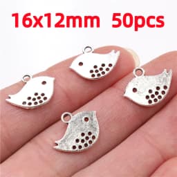 New Fashion Antique Silver Plated Bird Moon Heart Deer Chrams Metal Alloy Pendant DIY Charms DIY Jewelry Making Findings 