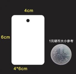 50pcs 5x5/6x9/3x4cm White Blank Paper Marking Blank Price Tags  For Diy Jewelry Display Necklace Cards Hang Favor Label Tag