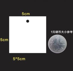 50pcs 5x5/6x9/3x4cm White Blank Paper Marking Blank Price Tags  For Diy Jewelry Display Necklace Cards Hang Favor Label Tag
