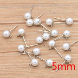 50Pcs 2 Color DIY Imitation Pearl Earrings Findings With Brick Clasps Jewelry Making Accessories Iron Hook Earwire Handmade