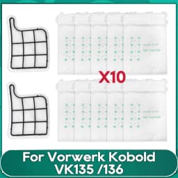 Fit For Vorwerk Kobold VK135 /136 Vacuum Cleaner Dust Bag Motor Protection Filter Accessories Spare Part Replacement