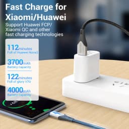 Vention USB C Cable Type C Charging Cable for Xiaomi 11T Pro Huawei Samsung S21 3A Quick Charge 3.0 USB Type C Fast Charger