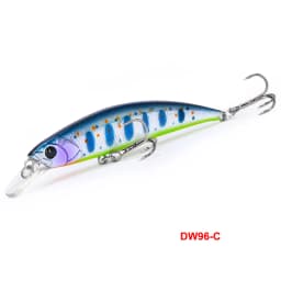 TSURINOYA DW96 80mm 12g Sinking Minnow Fishing Lure Large Trout Pike Rockfish Hard Bait Jerkbait Freshwater Saltwater Wobbler