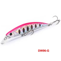 TSURINOYA DW96 80mm 12g Sinking Minnow Fishing Lure Large Trout Pike Rockfish Hard Bait Jerkbait Freshwater Saltwater Wobbler
