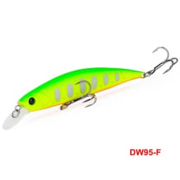 TSURINOYA DW96 80mm 12g Sinking Minnow Fishing Lure Large Trout Pike Rockfish Hard Bait Jerkbait Freshwater Saltwater Wobbler