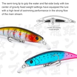 TSURINOYA DW96 80mm 12g Sinking Minnow Fishing Lure Large Trout Pike Rockfish Hard Bait Jerkbait Freshwater Saltwater Wobbler