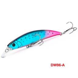 TSURINOYA DW96 80mm 12g Sinking Minnow Fishing Lure Large Trout Pike Rockfish Hard Bait Jerkbait Freshwater Saltwater Wobbler