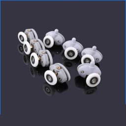 4pcs-8pcs/set New Oval 23mm 25mm ABS Nylon Single Pop Up Pulley Runner Wheel Shower Cabin Sliding Glass Door Rollers Hardware