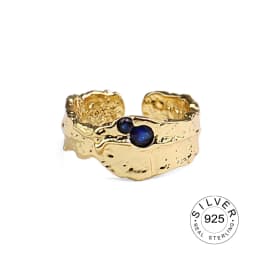 Minimalist 925 Sterling Silver Rings France Gold Plated CZ Vintage Chain Geometric Trendy Elegant Bride Jewelry Gifts