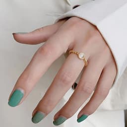 Minimalist 925 Sterling Silver Rings France Gold Plated CZ Vintage Chain Geometric Trendy Elegant Bride Jewelry Gifts