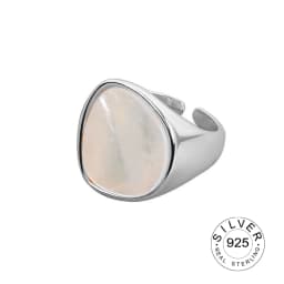 Minimalist 925 Sterling Silver Rings France Gold Plated CZ Vintage Chain Geometric Trendy Elegant Bride Jewelry Gifts
