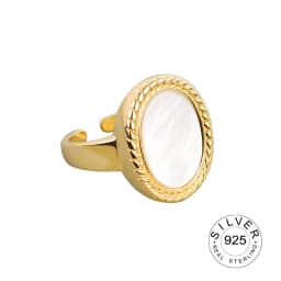 Minimalist 925 Sterling Silver Rings France Gold Plated CZ Vintage Chain Geometric Trendy Elegant Bride Jewelry Gifts