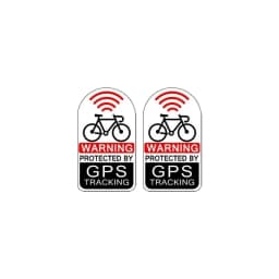 53mm*30mm 2PCs GPS Protected Tracking Warning Sticker Bicycle Bike Theft Prevention