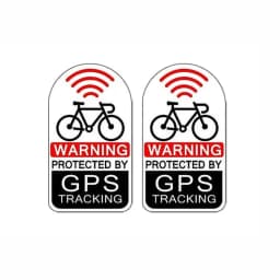 53mm*30mm 2PCs GPS Protected Tracking Warning Sticker Bicycle Bike Theft Prevention