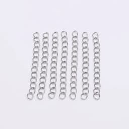 50Pcs/lot 5 7cm Stainless Steel Bulk Necklace Extension Chain Tail Extender For Bracelet Chains Jewelry Making Supplies Findings