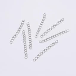 50Pcs/lot 5 7cm Stainless Steel Bulk Necklace Extension Chain Tail Extender For Bracelet Chains Jewelry Making Supplies Findings