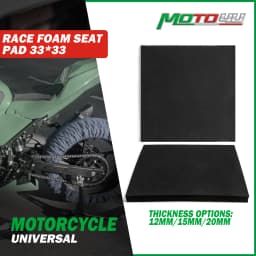 33x33CM Universal Motorcycle Foam Seat Race Fairing Square Seats Pad Adhesive Racing Parts