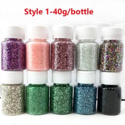 20/40g Crushed Gold Glass Fake Stones Resin Filler For DIY Crafts Nail Art Decorations Handmade UV Epoxy Jewelry Making Fillings