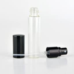 100Pcs/Lot 10ml Clear Glass Atomizer Bottle Refillable Colorful Aluminum Cap Spray Perfume Bottle Travel Bottles Container